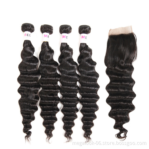 Wholesale Unprocessed Filipino Straight Deep Curly Body Wave Virgin Hair With Silk Base Top Lace Front Closure